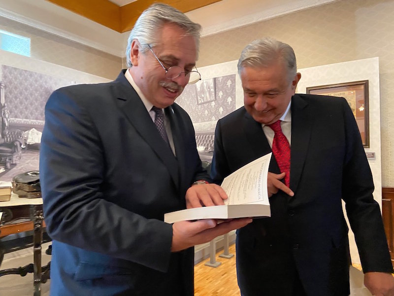 Desea AMLO a Alberto Fernández pronta recuperación. ‘Ánimo, compañero’