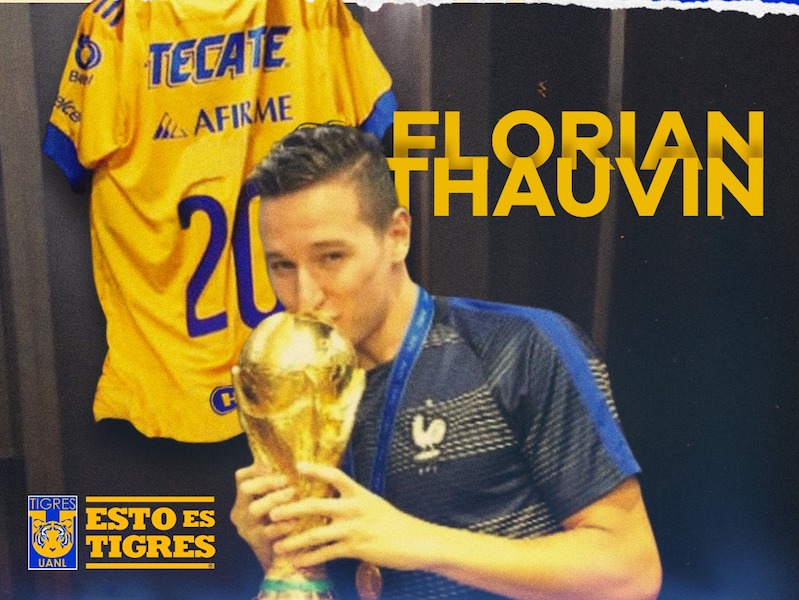 Anuncia Tigres la contratación del francés Florian Thauvin