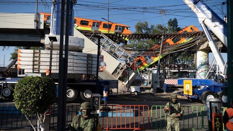Primeros peritajes arrojan fallas estructurales en tramo elevado de Línea 12 que colapsó