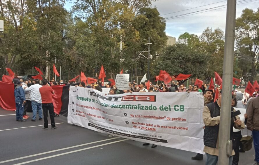 Trabajadores del Colegio de Bachilleres colapsan CdMx y Edomex con bloqueos