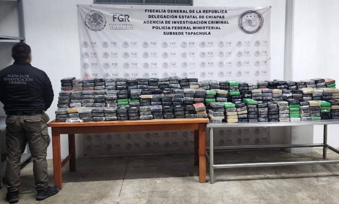 Incautan Media Tonelada de Cocaína Oculta en Tráiler en Chiapas