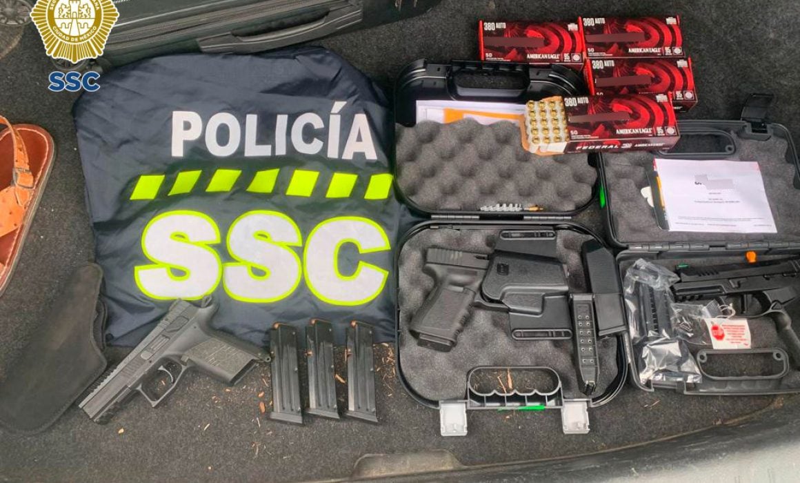 Incautan Armas y Cartuchos en Magdalena Contreras