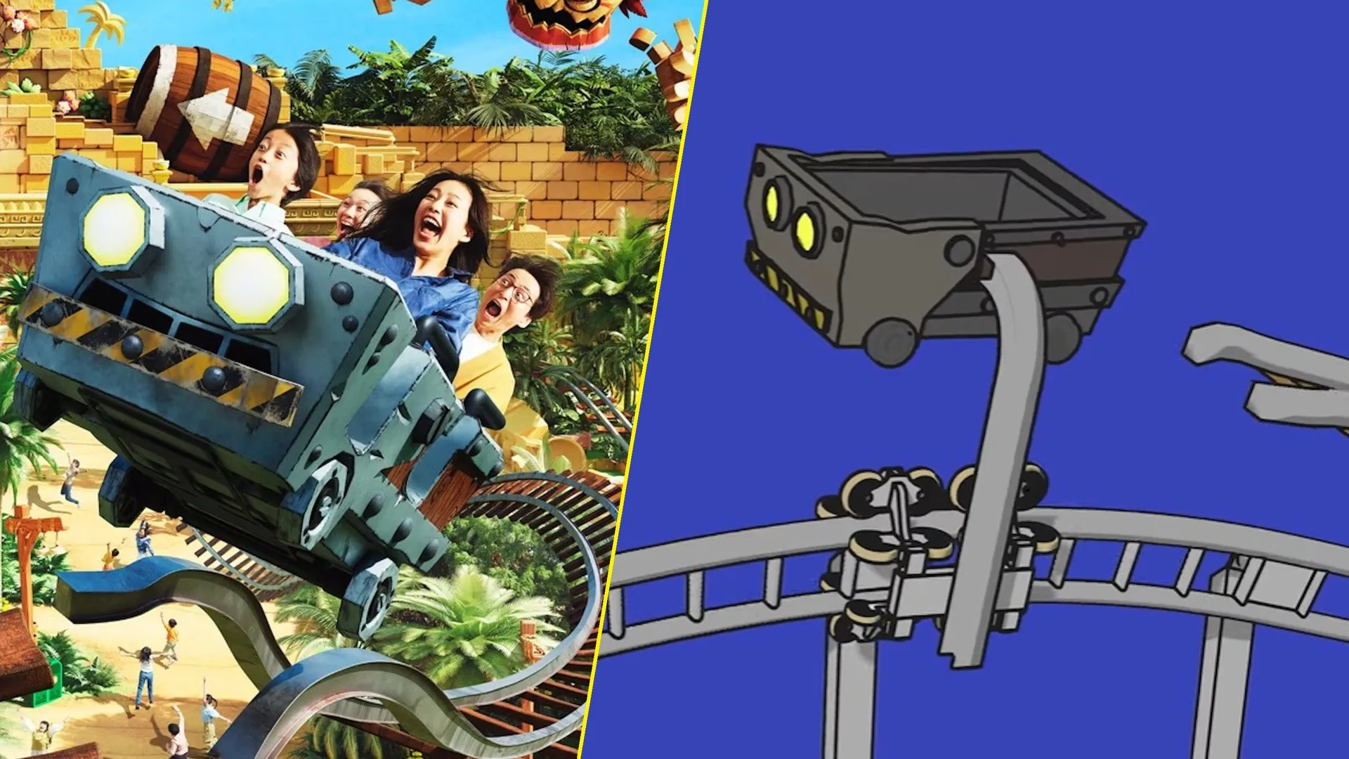 Innovadora Montaña Rusa de Super Nintendo World Desvela su Truco para “Levitar”