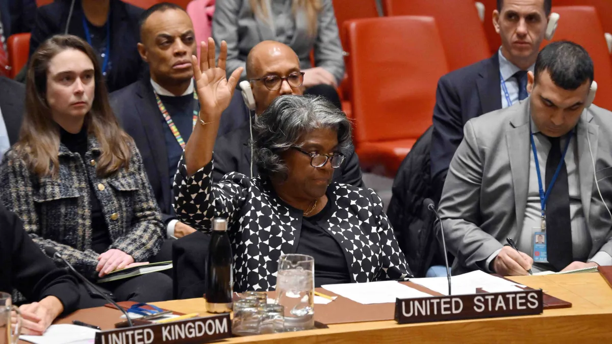 Tercer veto de Estados Unidos a resolución sobre guerra en Gaza