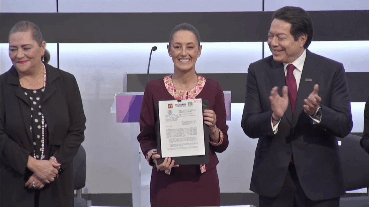 Claudia Sheinbaum se registra ante el INE como candidata a la presidencia; estos serán los 15 principios de su gobierno