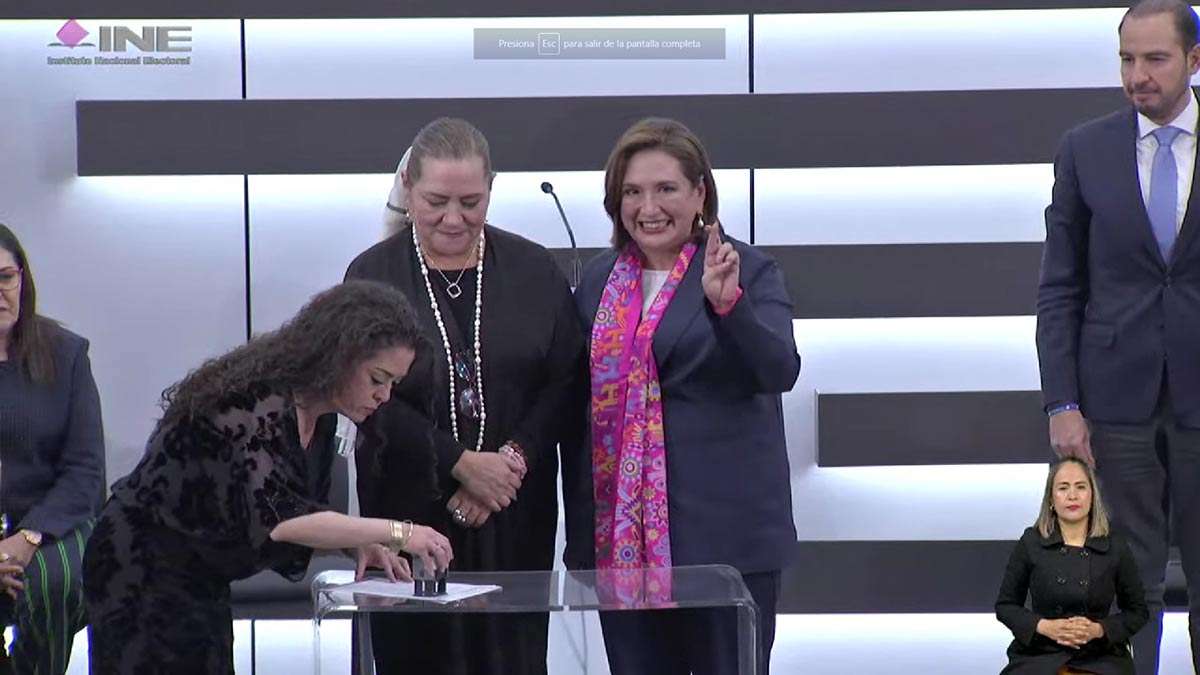 Xóchitl Gálvez Formaliza su Candidatura Presidencial Ante el INE en un Acto Histórico