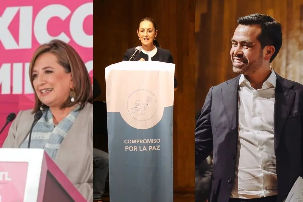 Firman Sheinbaum, Xóchitl Gálvez y Máynez Compromiso Nacional por la Paz