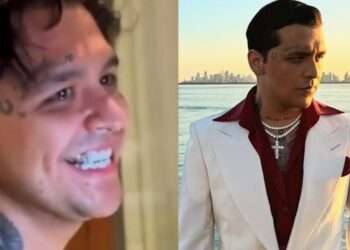 Christian Nodal deslumbra con una nueva dentadura de diamantes