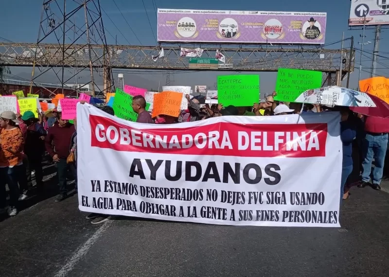 Protesta en Ecatepec por Escasez de Agua: Bloqueo en la Texcoco-Lechería