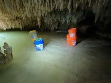 Confirman Derrame de Cemento en Cuevas del Tramo 5 del Tren Maya