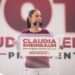 Claudia Sheinbaum confía en el apoyo electoral en un mitin en Texcoco, Estado de México