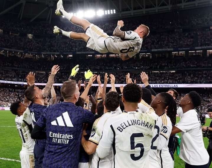 Real Madrid celebra su 36to título de liga y despide a la leyenda Toni Kroos
