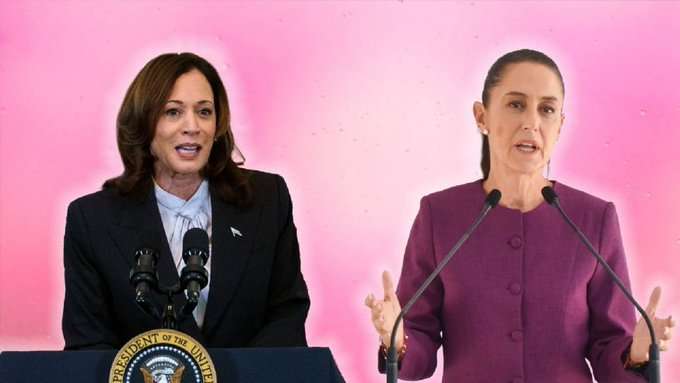 Claudia Sheinbaum y Kamala Harris discuten migración y energías renovables
