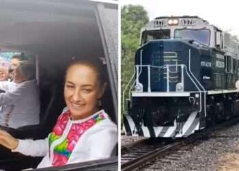 AMLO y Sheinbaum Recorren en Tren el Corredor Interoceánico