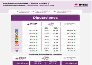 INE concluye los cómputos distritales de las elecciones para Senado y Diputados