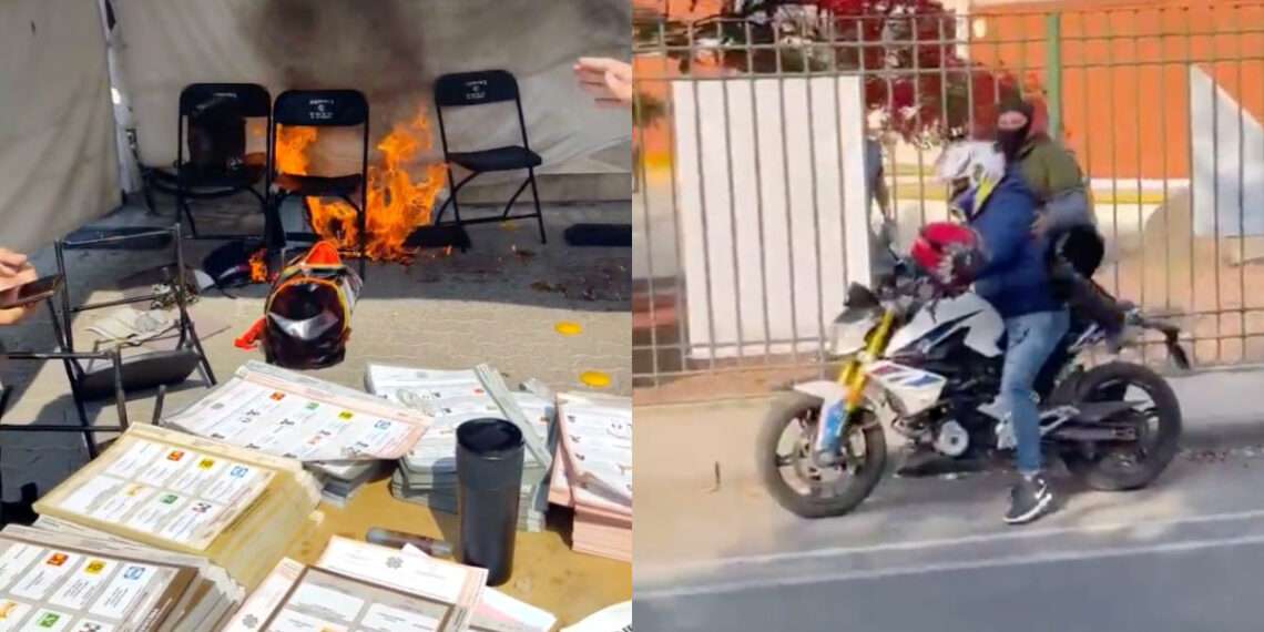 Tentativa de Incendio de Casillas en Querétaro Capital