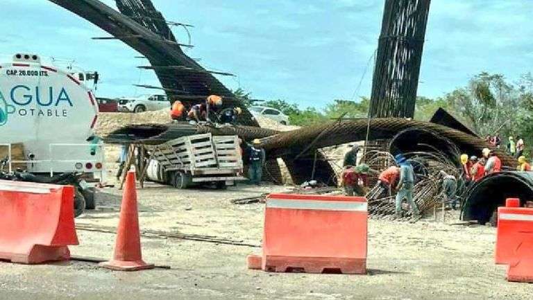 Colapso de Estructura del Tren Maya en Chetumal por Tormenta Tropical ‘Alberto’