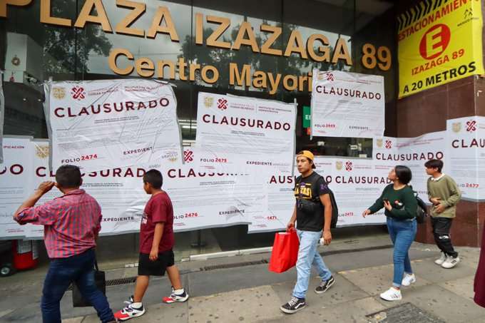 Clausura del Invea a Plaza Izazaga 89 por Falta de Documentación