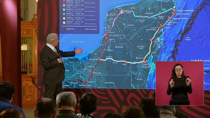 AMLO Anuncia que el Tren Maya Estará Completo Antes del 15 de Septiembre
