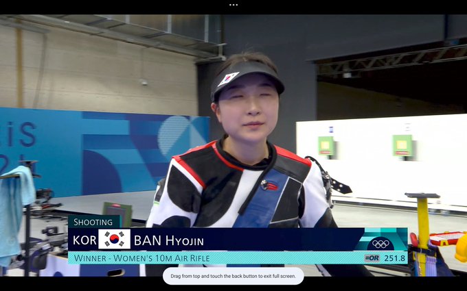 Ban Hyojin Gana Oro Olímpico con Solo 0.1 Punto de Ventaja
