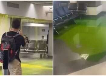 Misterioso líquido fosforescente se filtra en el aeropuerto de Miami