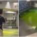 Misterioso líquido fosforescente se filtra en el aeropuerto de Miami