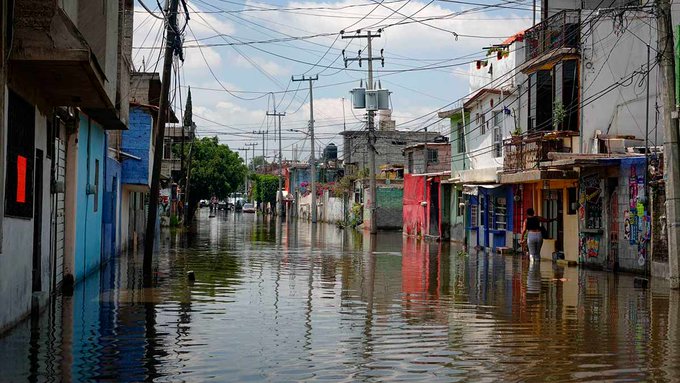 La Marina instala centro de operaciones en Chalco para apoyar a los afectados
