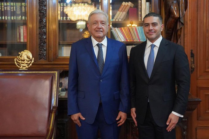 Omar García Harfuch se Reúne con AMLO en Palacio Nacional