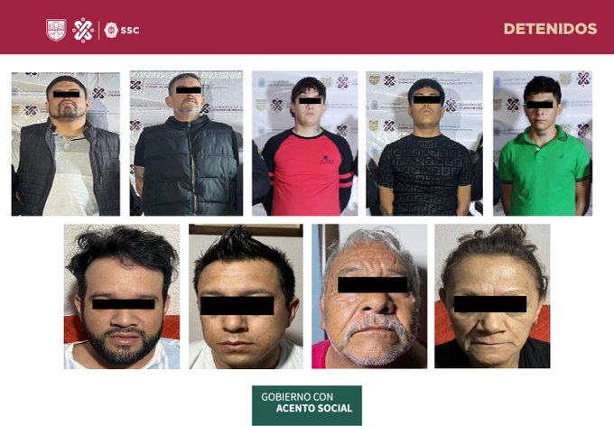 Detenidos 10 Presuntos Miembros del CJNG en Tlalpan y Xochimilco