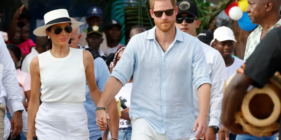 Harry y Meghan visitan el primer pueblo libre de América en Colombia