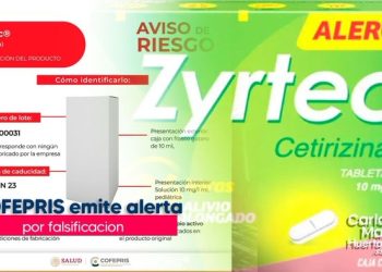 Cofepris advierte sobre antihistamínico pediátrico falsificado
