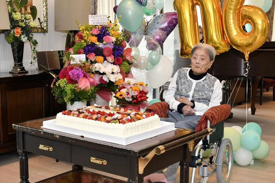 Tomiko Itooka, de 116 años y originaria de Ashiya, Japón, podría ser la persona viva más longeva del planeta.