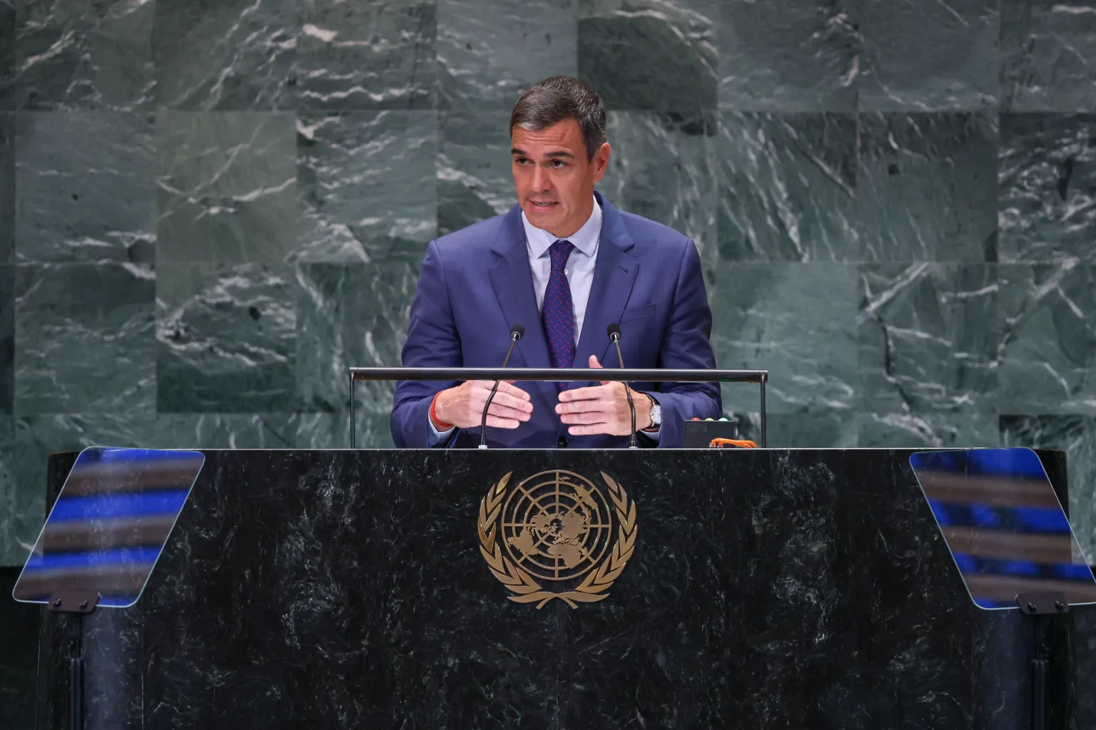 El presidente español y el secretario general de la ONU se reúnen en Nueva York.