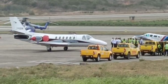Un avión oficial de Venezuela aterriza de emergencia en Cúcuta