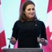 Chrystia Freeland asistirá a la toma de protesta de Claudia Sheinbaum