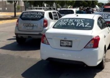 La ‘Caravana por la Paz’ recorre Culiacán en demanda de seguridad