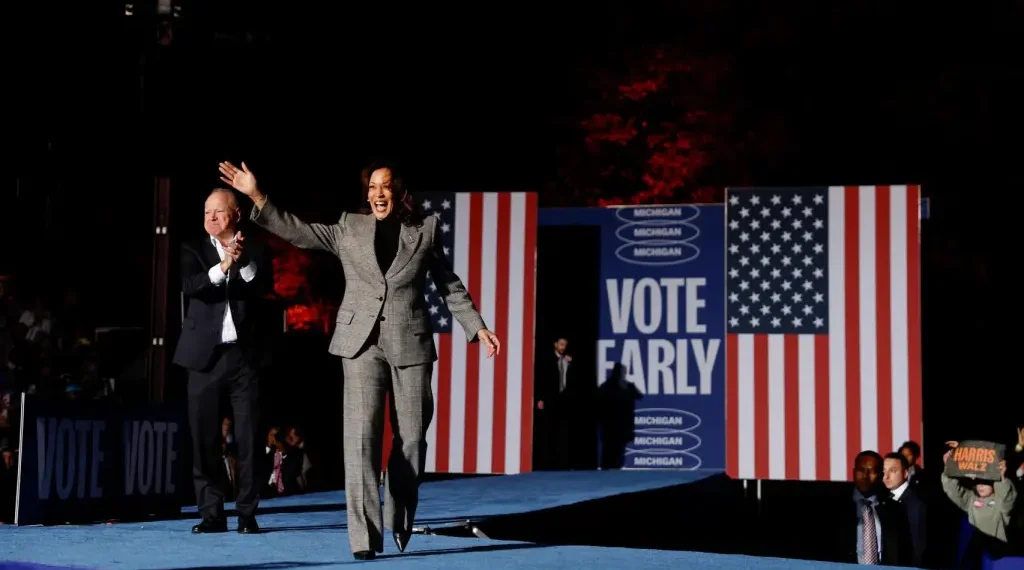 Celebridades se movilizan en Filadelfia para apoyar a Kamala Harris