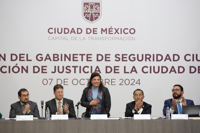 Clara Brugada presenta nuevos cargos en el Gabinete de Seguridad Ciudadana