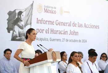 Sheinbaum detalla apoyo de más de 7,700 mdp a Guerrero y Oaxaca tras el huracán “John”
