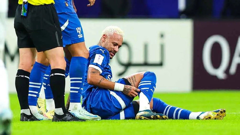 Neymar sufre lesión a los 27 minutos en su regreso con el Al-Hilal