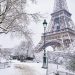Tormenta de nieve en París: cierre de la Torre Eiffel y alerta en 56 departamentos