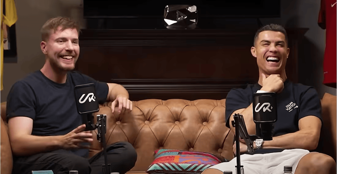 Cristiano Ronaldo y MrBeast rompen internet con épica colaboración en YouTube