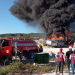Controlan incendio en depósito de diésel del Tren Maya en Campeche; investigan origen