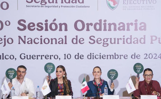 Claudia Sheinbaum urge a gobernadores a liderar la seguridad en sus estados