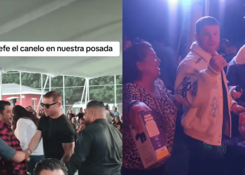 Canelo Álvarez sorprende a sus empleados con una posada llena de regalos