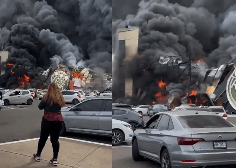 Incendio en Casino Royal Park de Culiacán y ejecución de mando policíaco