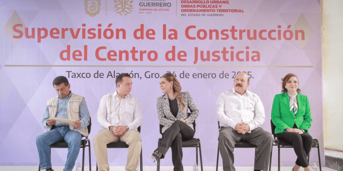 Evelyn Salgado supervisa avances en el Centro de Justicia de Taxco