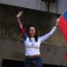 María Corina Machado, encabeza las protestas contra la investidura de Nicolás Maduro.
