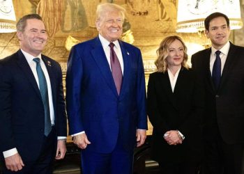 Giorgia Meloni, primera ministra italiana, se reúne con Trump en Mar-a-Lago