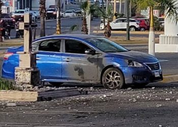 Atacan cenotafio de Édgar Guzmán en Culiacán con presuntos explosivos